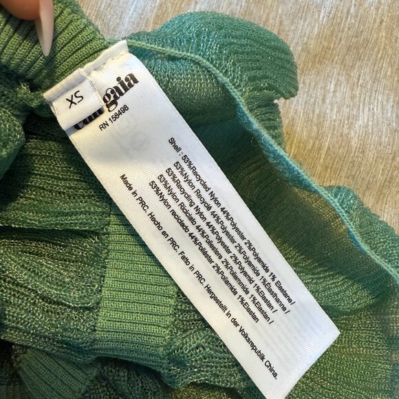 Cult Gaia Green Ruffled Blouse - Picture 5 of 5